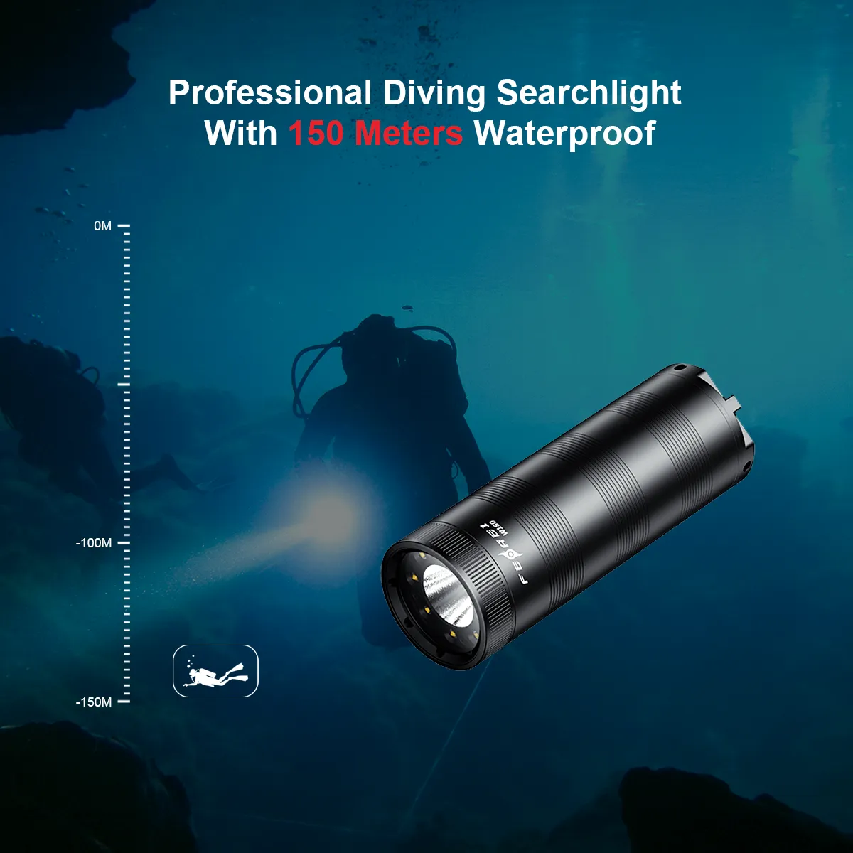 FEREI W180 Spearfishing LED Diving Lights - Image 4
