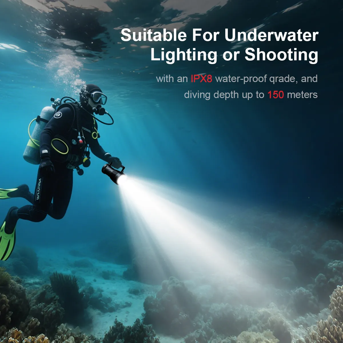 Ferei W172II LED Scuba Diving Flashlights - Image 7