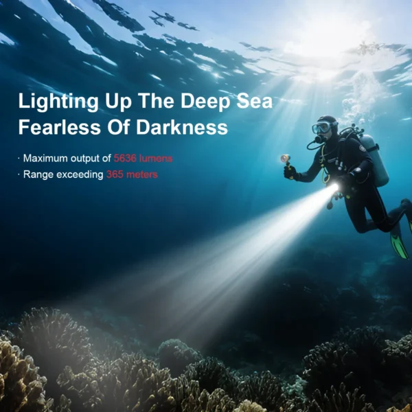 FEREI W180 Spearfishing LED Diving Lights - Image 6