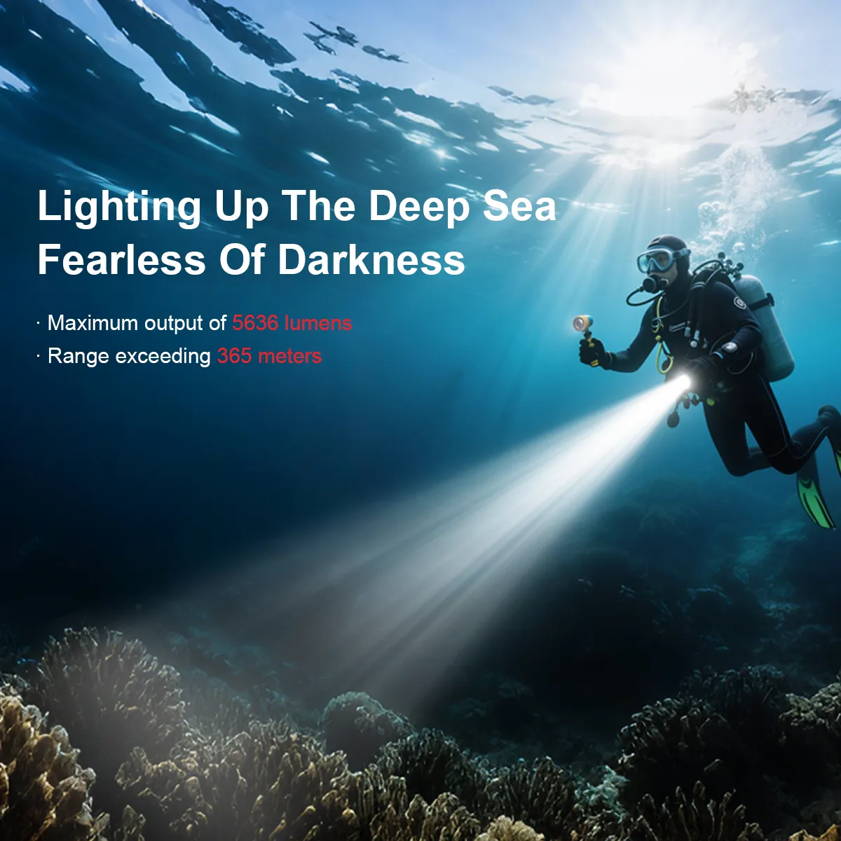FEREI W180 Spearfishing LED Diving Lights - Image 6